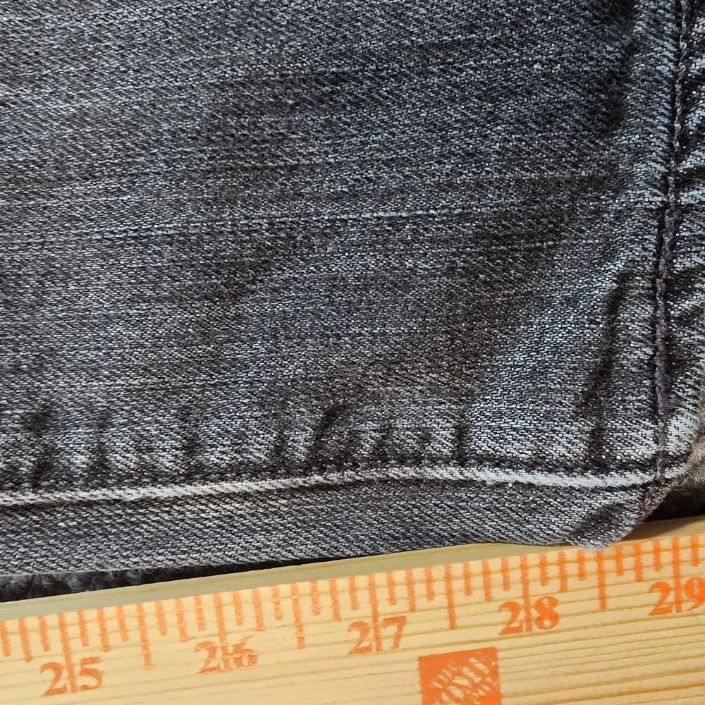 Levi’s 501 Jeans Mens 36x30 Charcoal Gray Button Fly Straight Leg Denim